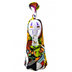 Faceless Man Face Silicone Water Pipe W/ Quartz Banger [SWPL661]